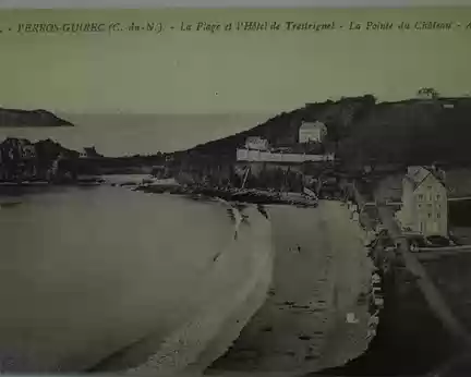 2018_01_07-15_30_29 Trestrignel, carte postale ancienne avec la maison de Saint-Maur, la villa Silencio (1894, achetée par Denis en 1914) et l'hôtel de la Plage